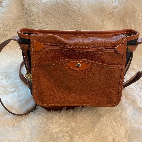 Vintage Dooney & Bourke Calvary Spectator Pebbled Leather Crossbody Bag - Picture 7 of 16